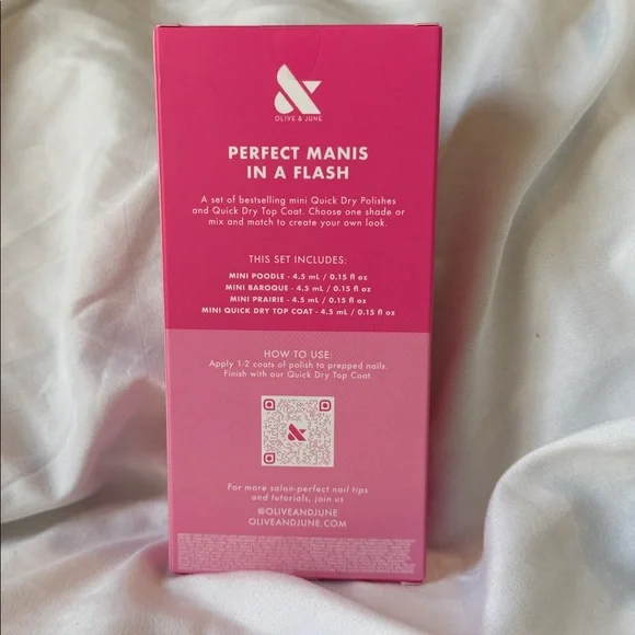 Olive & June Cute & Quick Fast Mani Faves Nail Polish Set. Bundle & Save! - Picture 4 of 4